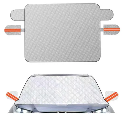 Obrázek produktu pro Sluneční clona do auta, přední sklo, rozměry 260x116 cm, skládací, s UV ochranou, chrání před sněhem, mrazem, prachem, voděodolná