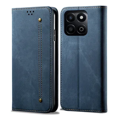 Produktbild von Hülle für Honor Play 60 Plus/Honor 200 Smart Leder Brieftasche Flip Bookstyle Schutzhülle mit Standfunktion Blau