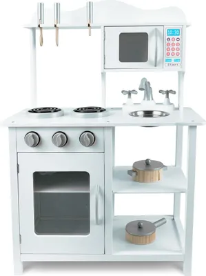 Image de Ricokids Cuisine en bois pour enfants 60 x 30 x 85 cm