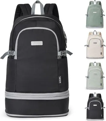 Produktbild von 35L Wasserdichter Gym Rucksack mit Schuhfach und Nassfach - Leichte Casual Sporttasche für Fitness und Alltag