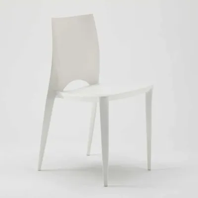 Produktbild von Esszimmerstuhl Esstischstuhl Bistrostuhl Bunt Design Color - Weiß