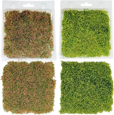 Productafbeelding van Miniatuur graslandschapset met kunststofzaadgras (model 1) voor miniatuurdecoraties en accessoires voor treinlandschappen
