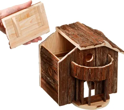 Produktbild von Karlie Wonderland Haus Chalet - Nagetierhäuser - Holz - Natur - 30x28x24 cm