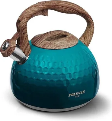 Produktbild von Wasserkessel, 2,7l, blau, Edelstahl, hitzebeständig