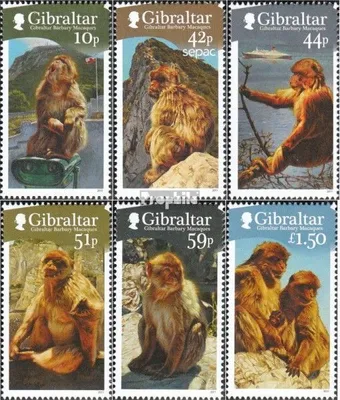 Produktbild von Briefmarken Gibraltar 2011 Mi 1437-1442 (kompl.Ausg.) postfrisch Berberaffen