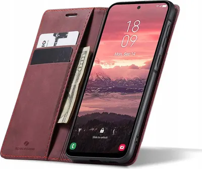 Produktbild von Spacecase Geldbörse Galaxy A56 rot
