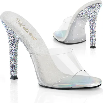 Produktbild von GALA-01DSP Damen Slipper von Fabulicious, Transparent EU 41, US 11
