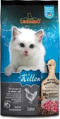 Immagine prodotto di Leonardo Cat Food 758025, gattino, pollame, 75 kg