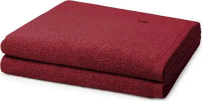 Produktbild von Ross Vita 2 X Duschtuch im Set Walkfrottee aus Baumwolle 520 g/m², Flauschig weich saugstark und pflegeleicht, Gewebte Bordüre mit Logo Stickerei