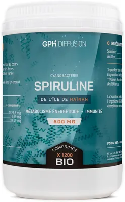 Obrázek produktu pro Doplněk stravy Gph Diffusion Spiruline 500mg, 1200 tablet