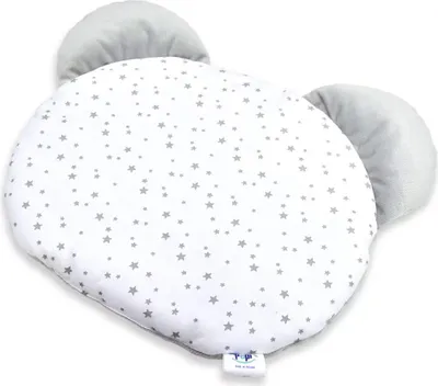 Obrázek produktu pro Pepi Cuddly Cushion - polštářek s medvídkem - 50×50 cm - dětský polštářek Dekorační polštářek do dětského pokoje - šedá galaxie se sametem