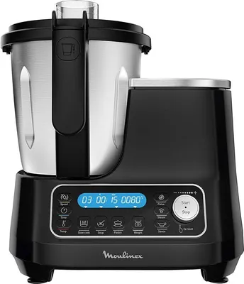 Obrázek produktu pro Moulinex HF4568, 3,6 l, 120 °C, 4500 ot/min, Pára, Černá, Nerezová ocel