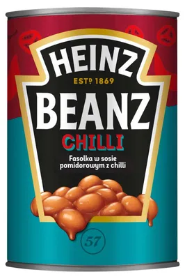 Imagen del producto de Heinz, judías en salsa de tomate con chile, 390g
