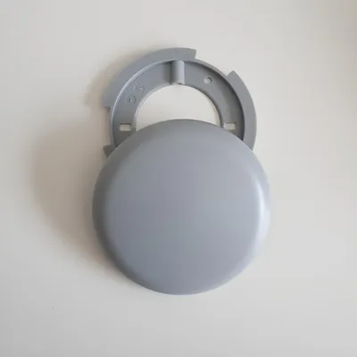 Produktbild von Deckendose Lampen Abzweigdose Abdeckdose  Verteilerdose Baldachin superflach, Ø 10 cm (1x 100mm grau)
