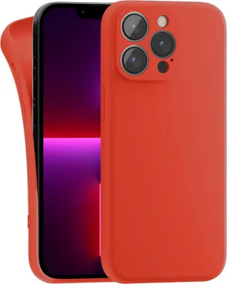 Produktbild von Hülle für Apple iPhone 13 Pro Max - Handyhülle mit Kameraschutz Cover aus Silikon in Orange