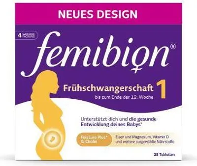 Produktbild von Femibion 1 Frühschwangerschaft Tabletten 28 St