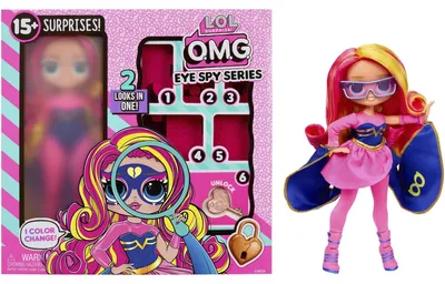 Obrázok produktu pre L.O.L. Surprise! OMG Eye Spy – Superhero, Modelka, Žena, 4 rok / roky, Chlapec / dievča, Viacfarebný
