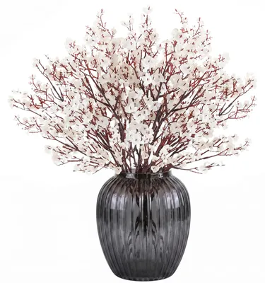 Image de 8 fleurs artificielles de gypsophile, idéales pour les mariages et la décoration