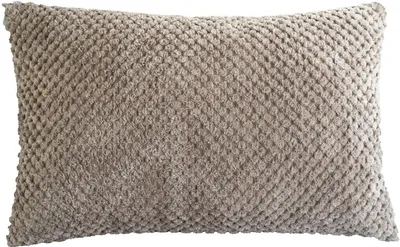 Produktbild von Kissenhülle - 48 x 30 cm - Greige - mit Reißverschluss - Bubbleoptik