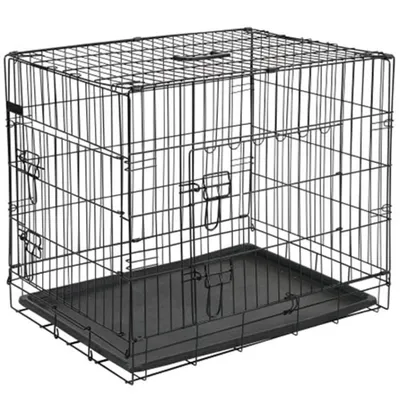 Obrázek produktu pro @Pet Přepravní box pro psy kovový 107x70x77,5 cm černý 15004