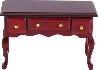 Immagine prodotto di Mini tavolo in legno della casa delle bambole, accessori d'arredo per scrivania in miniatura fai da te