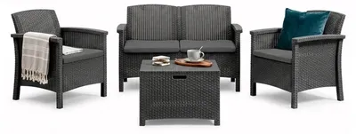 Produktbild von Ranica - Gartenlounge-Set, Anthrazit, 2-Sitzer, Italy