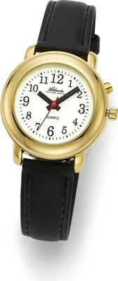 Produktbild von Atlanta  Sprechende Armbanduhr, Quartz, Band Lederoptik; 8916-9