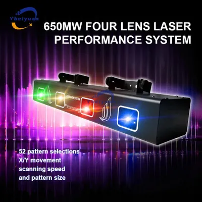 Zdjęcie produktu dla Projektor laserowy, Dynamiczne efekty świetlne, Wszechstronne tryby pracy, RGBY, Wtyczka EU