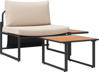 Obrázek produktu pro Sada zahradních pohovek 2 pcs Taupe Ocel