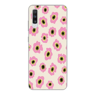Produktbild von MuchoWow® Handyhülle Schutzhülle Hülle für Samsung Galaxy A70 Blume - Muster - Abstrakt Silikon Softcase Handy Hülle - Schutzhaube - Geburtstag Teenager