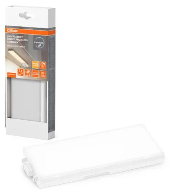 Produktbild von Osram LED Unterbauleuchte Socket Flood Weiß 3,85W 36V 300lm warmweiß 3000K Dimmbar Extension