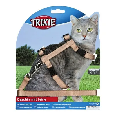 Produktbild von Trixie Katzen-Garnitur mit Leine + Schnappverschlüssen