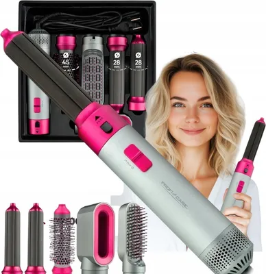 Image de Lisseur à air chaud 1000W Gris Rose Proficare PC-HAS3132-GRY