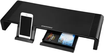 Produktbild von Enermax TANKSTAND - Multimedia-Ständer - Schwarz - Acrylnitril-Butadien-Styrol (ABS) - Universal - 20 kg - 1 Schublade(n)