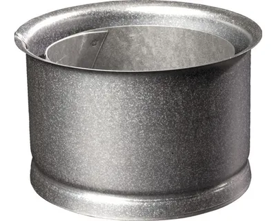 Produktbild von BERTRAMS 032616, Gerades Schornsteinrohr, Silber, Stahl, 15 cm, 0,6 mm