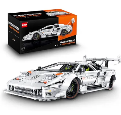 Produktbild von GULY 10649 Lamborghini Countach LP5000 Klemmbausteine 1:8 – 3970 Teile Technik Supercar Modell