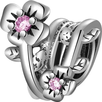 Image de Charms Pandora, charms fleurs, argent 925