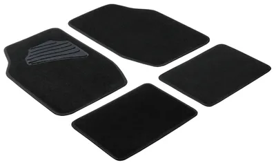 Produktbild von Walser Autoteppich Matrix 4-teilig universal schwarz/ Band schwarz, 29022