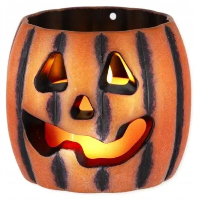 Produktbild von PartyPal Halloween LED Lampion Kürbis Orange 5,5 cm