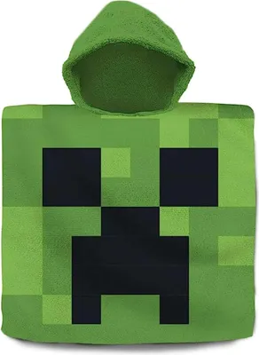 Produktbild von Minecraft Poncho 60x120cm – Strandtuch Green Design