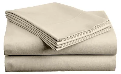 Produktbild von Baumwoll-Spannbettlaken LUX beige 220x240