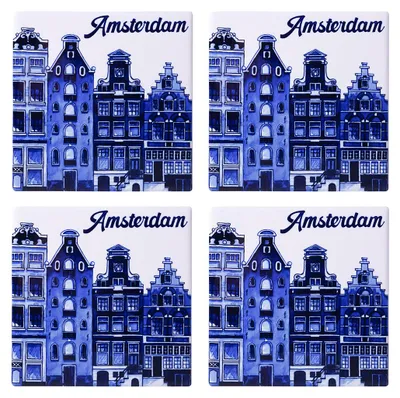 Heinen Delfts Blauw – Untersetzer Amsterdam – Bild 1