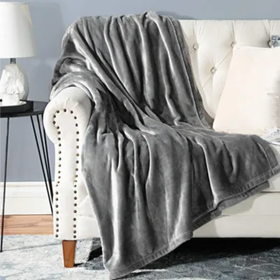 Produktbild von Flanell Kuscheldecke 150x200cm Grau