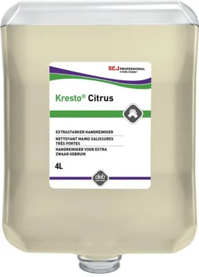 Image de Nettoyant pour les mains Kresto Citrus, cartouche de 4 l, lot de 4