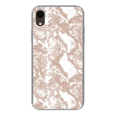 Produktbild von MuchoWow® Handyhülle Schutzhülle Hülle für iPhone XR Schlangendruck - Formen - Pastell Silikon Softcase Handy Hülle - Schutzdeckel