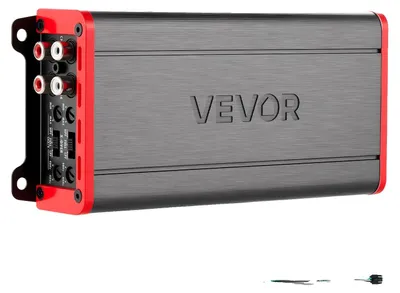 Obrázok produktu pre VEVOR automobilový zosilňovač 4-kanálový, koncový zosilňovač triedy D, prepojiteľný, max. 4 x 272 W pri 4 ohmoch / 4 x 400 W pri 2 ohmoch, vysokovýkonný zosilňovač pre SUV, pickupy, terénne vozidlá, viackanálový audio zosilňovač