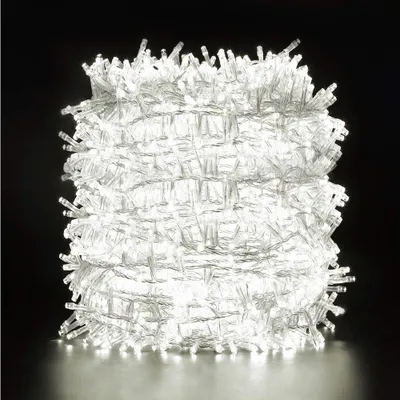 Produktbild von 100M 2000LEDs, 8 trybów świecenia, wodoodporne lampki choinkowe LED IP44, zewnętrzne oświetlenie ogrodowe, oświetlenie do dekoracji wnętrz, oświetlenie imprezowe, białe