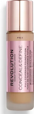 Produktbild von Makeup Revolution, Conceal & Define, Oil Free, Foundation F 10.5, 23ml