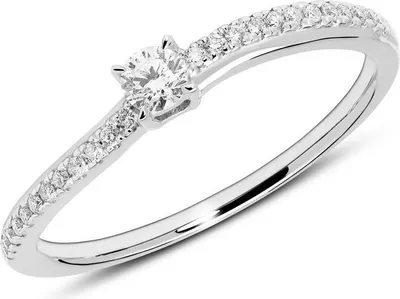 Produktbild von Diamantring 14K Weißgold (Größe: 58mm)
