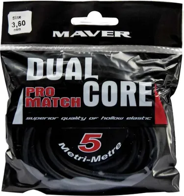 Image de Maver Dual Core Pro Match 5 M Ligne élastique Noir 3.60 mm Noir 3.60 mm